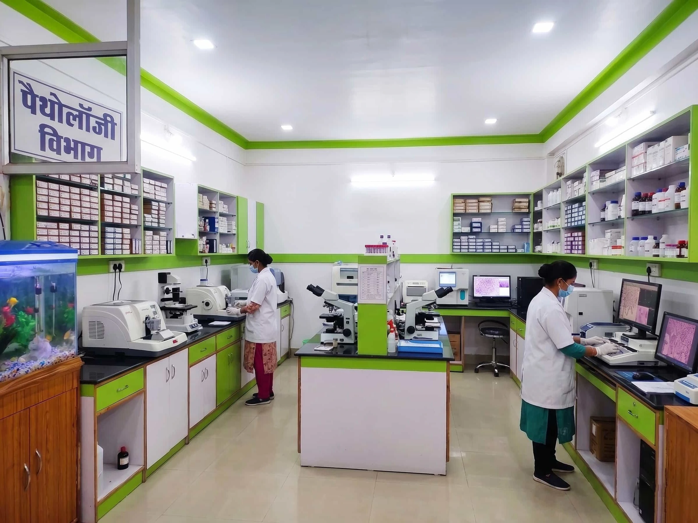 Pathology lab at Nidan